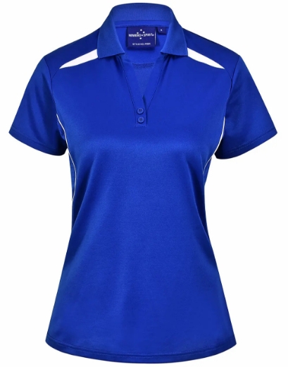 Picture of Winning Spirit, Ladies Sustainable Contrast SS Polo